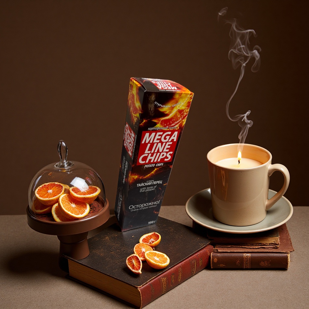 MEGA LINE CHIPS Special packaging box for Thai Chili Flavored Potato chips