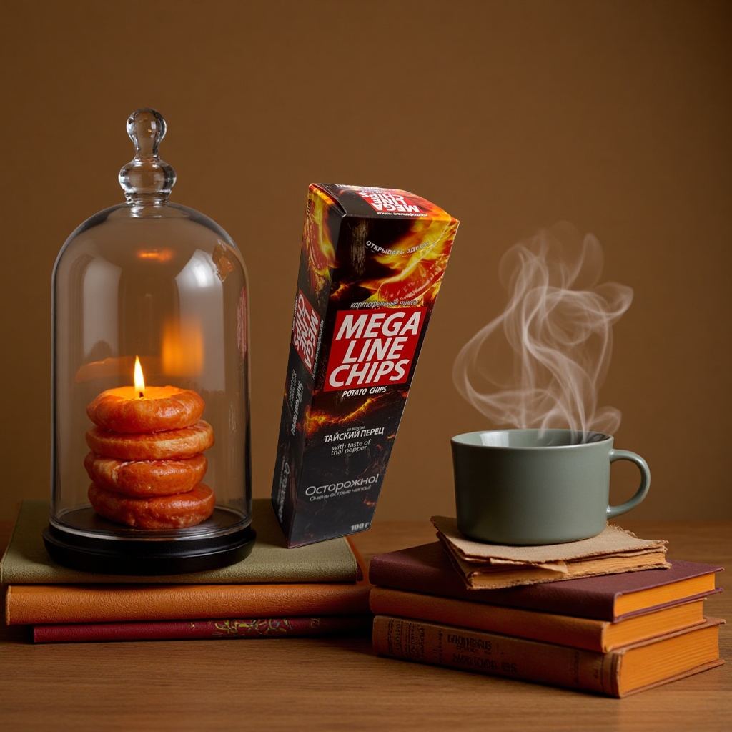 MEGA LINE CHIPS Special packaging box for Thai Chili Flavored Potato chips Specification image