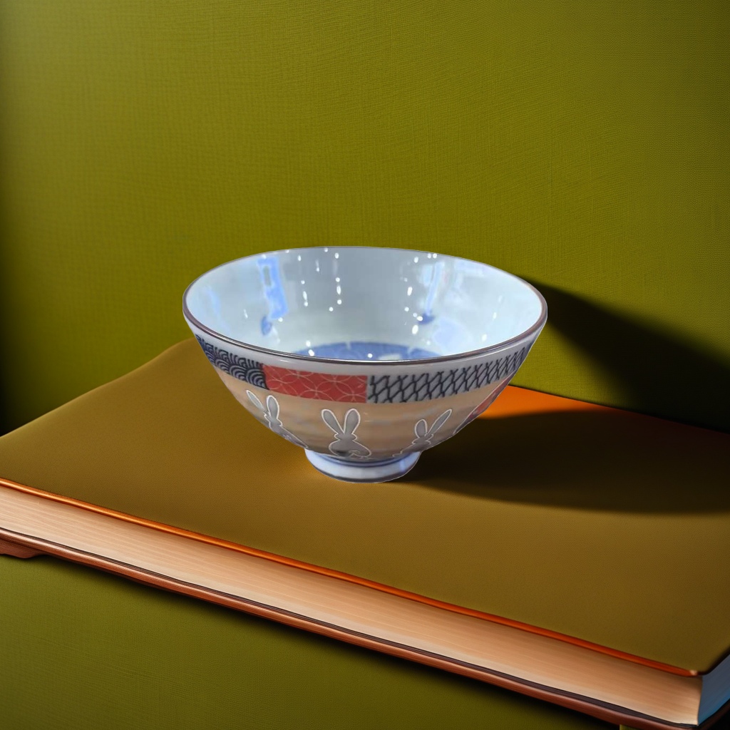 Ceramic bowl, household thickened glazed anti-scald soup bowl and rice bowl set details Picture