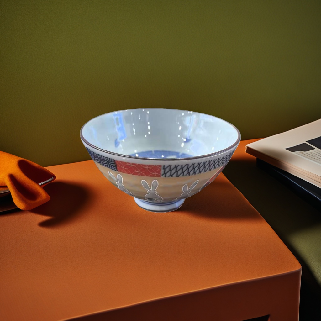 Ceramic bowl, household thickened glazed anti-scald soup bowl and rice bowl set Application Scenario