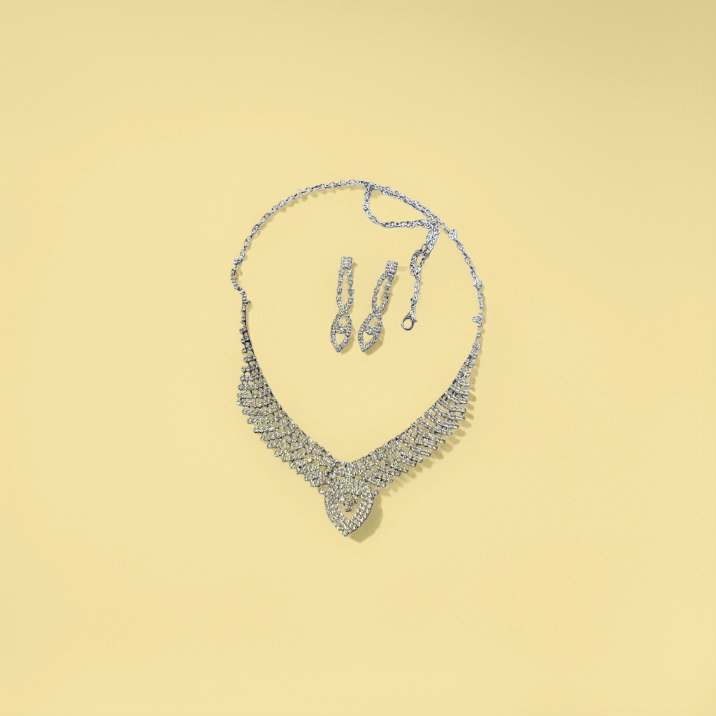 Jewelry, necklaces and earring sets are fashionable and versatile women's accessories details Picture