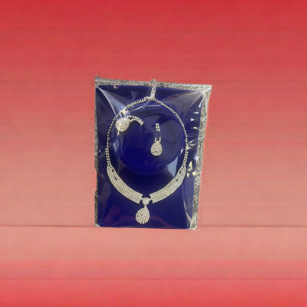 Jewelry necklace and earring set, fashionable and versatile, exquisite gift box for ladies details Picture