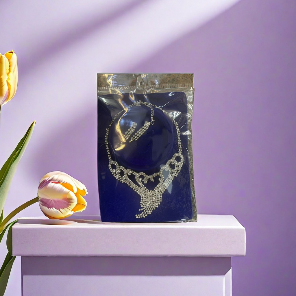 Jewelry necklace and earring set, fashionable and versatile ladies' gift box Application Scenario