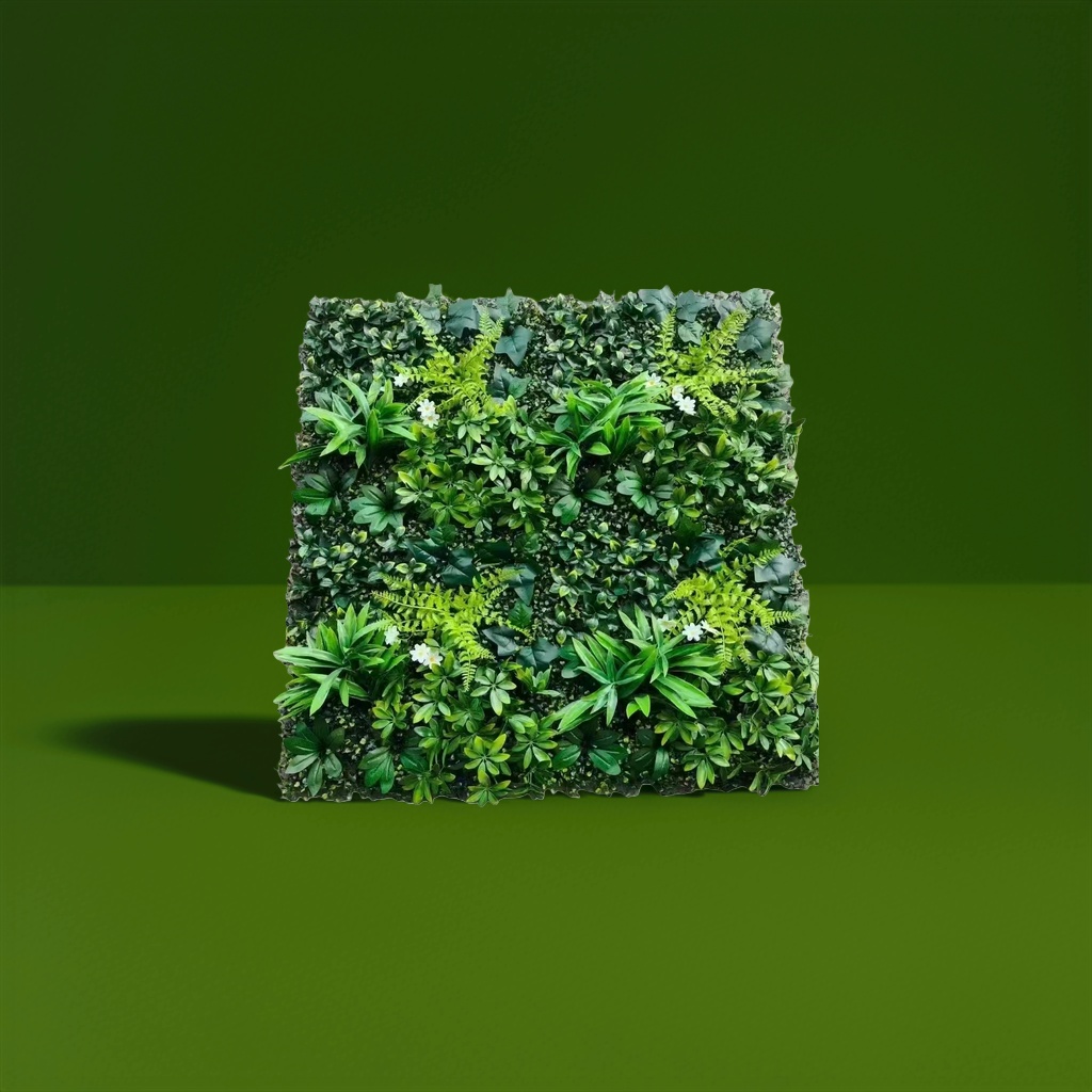 Simulación de pared de planta verde campo de fútbol césped artificial flores artificiales césped plástico Specification image
