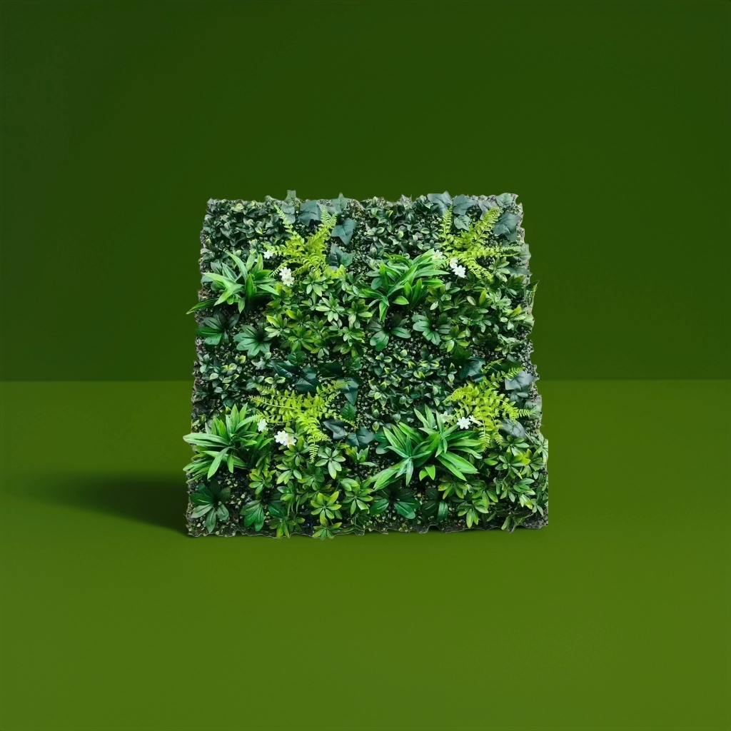 Simulación de pared de planta verde campo de fútbol césped artificial flores artificiales césped plástico Application Scenario