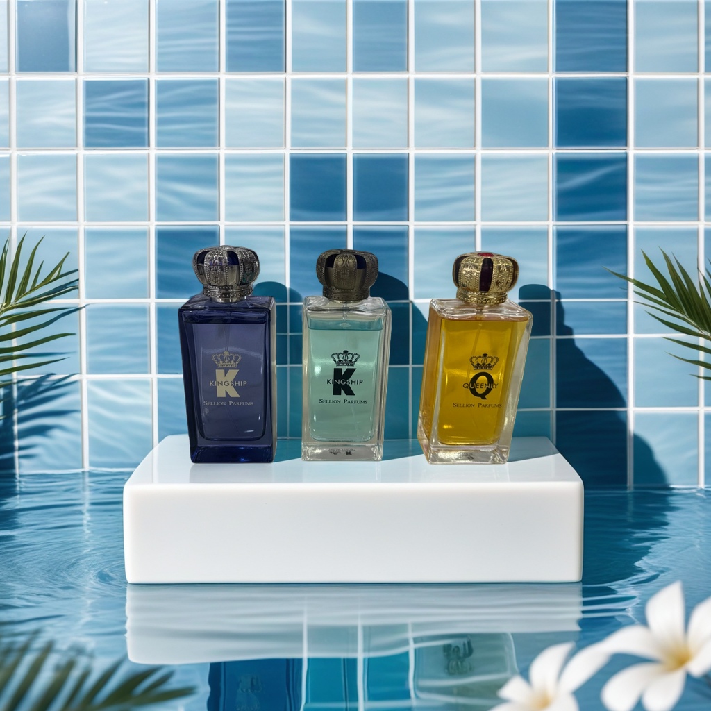 Three types of perfume bottles and glass spray bottles with pump heads, 10ml, 30ml and 50ml, interchangeable Specification image