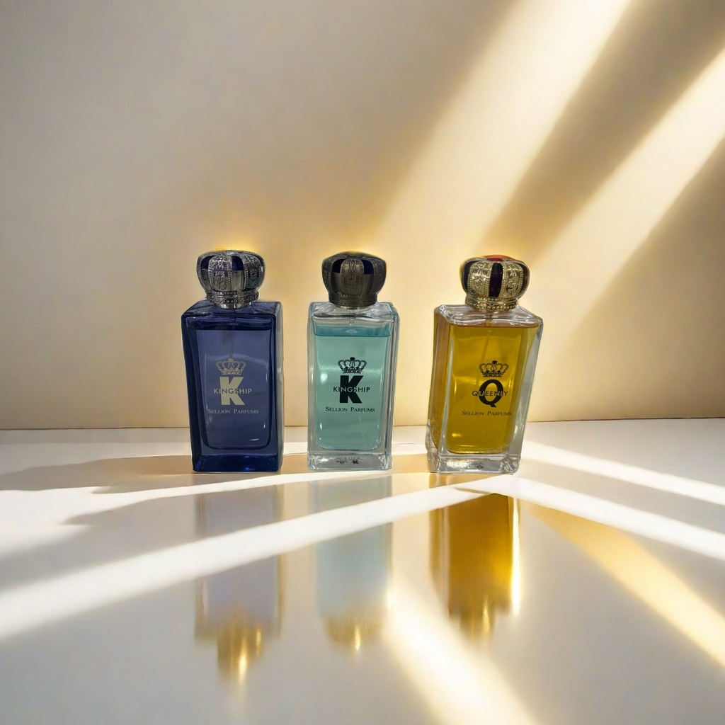 Three types of perfume bottles and glass spray bottles with pump heads, 10ml, 30ml and 50ml, interchangeable details Picture