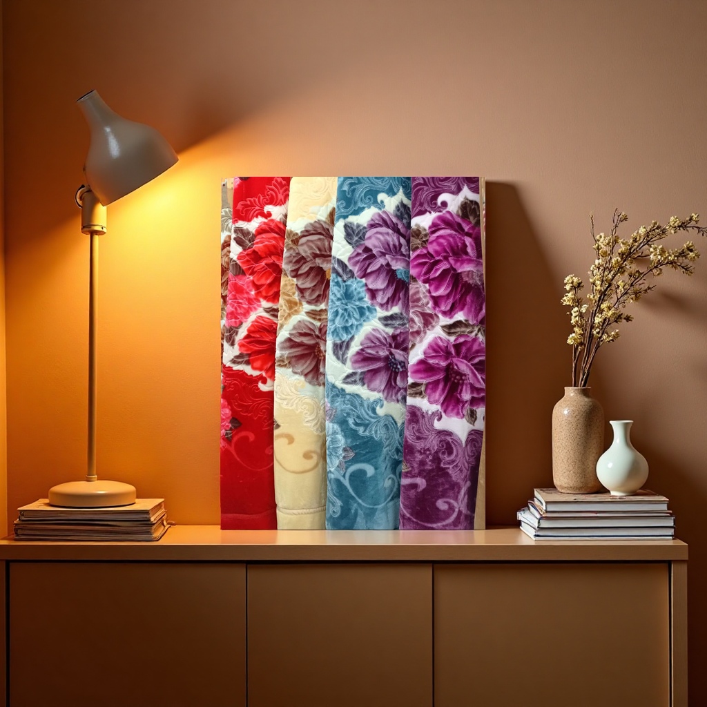 Thickened floral pattern blanket for warmth, suitable for both living rooms and bedrooms. 111607767 details Picture