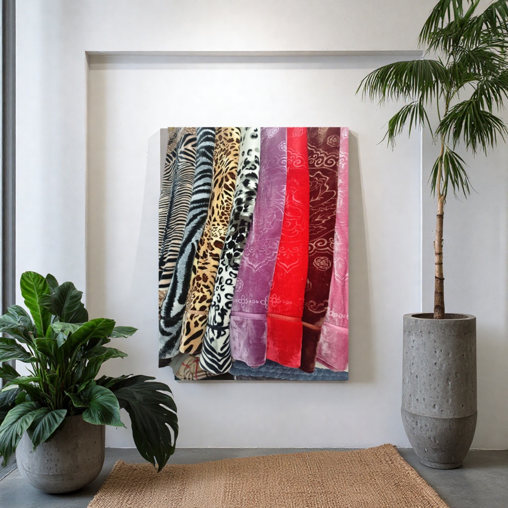 The plush fabric with various patterns and colors has a soft and skin-friendly surface, making it suitable for DIY handicrafts Specification image