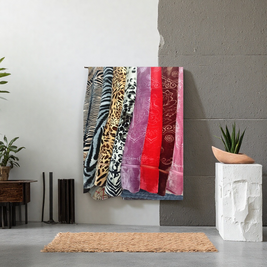 The plush fabric with various patterns and colors has a soft and skin-friendly surface, making it suitable for DIY handicrafts