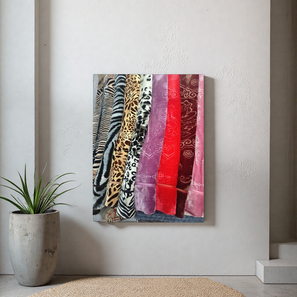 The plush fabric with various patterns and colors has a soft and skin-friendly surface, making it suitable for DIY handicrafts details Picture