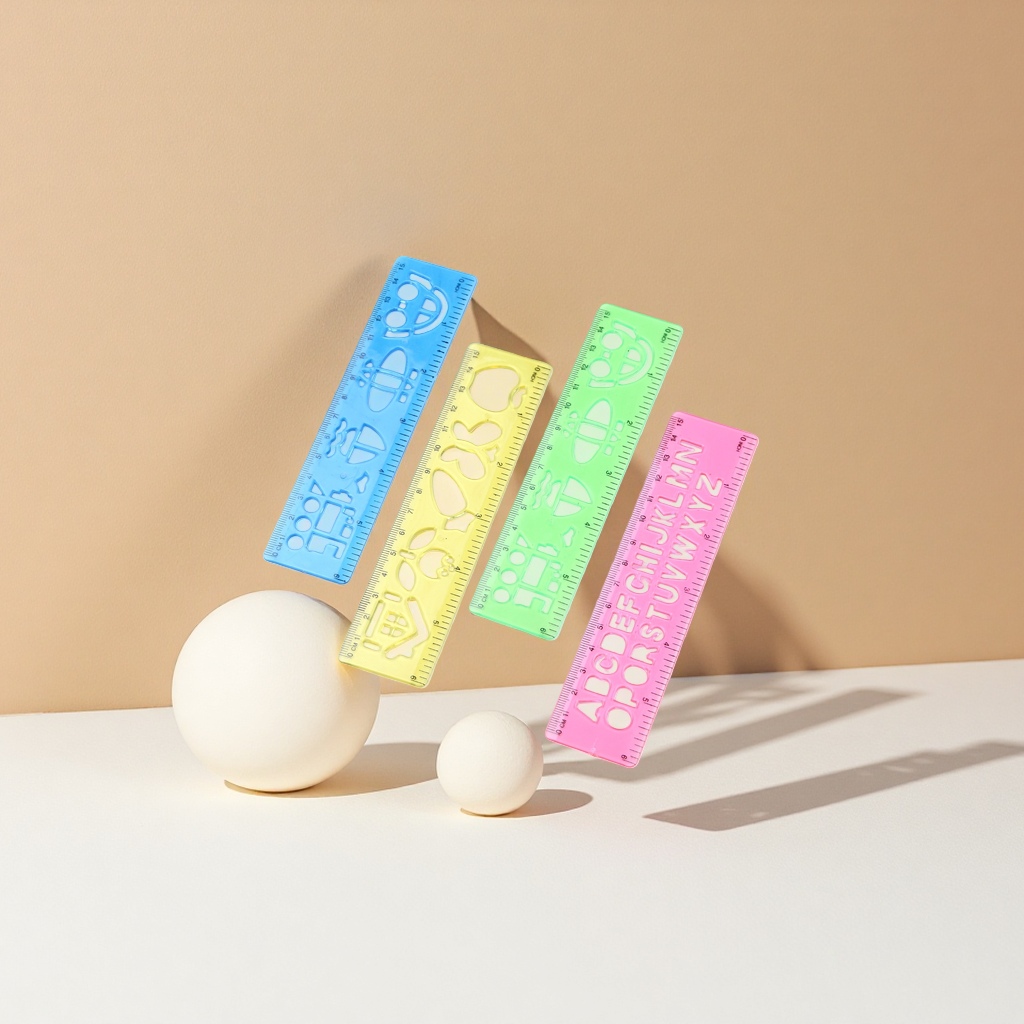 彩色塑料尺子 15cm 20cm 30cm 学生文具直尺量尺114915393