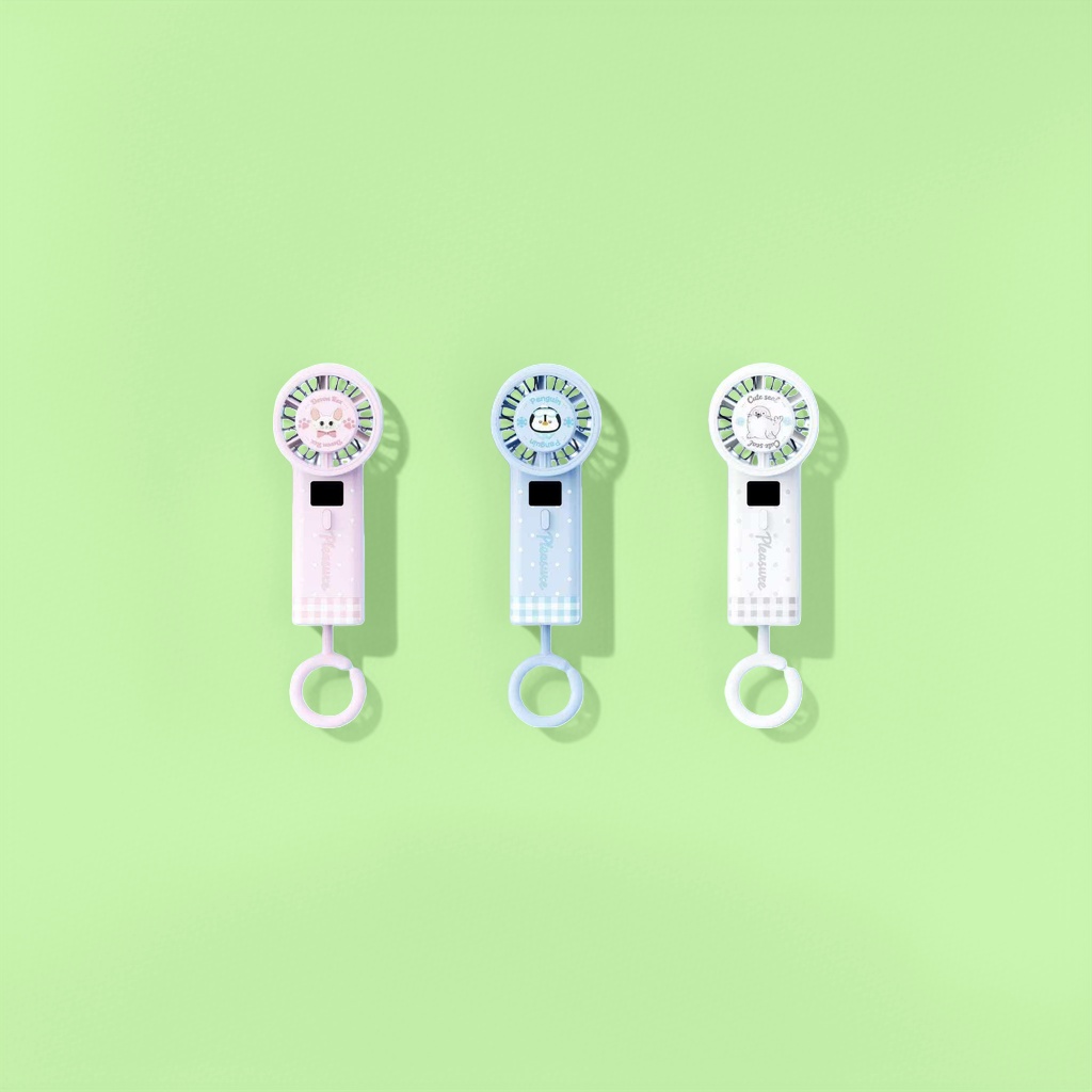 Cute cartoon design handheld fan, small and portable USB charging mini fan Application Scenario