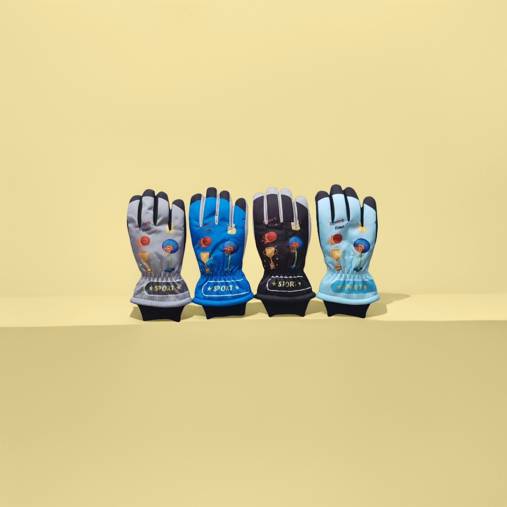 Cartoon warm gloves, children's winter cold-proof gloves