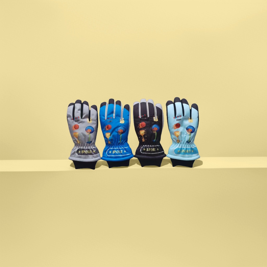 Cartoon warm gloves, children's winter cold-proof gloves details Picture