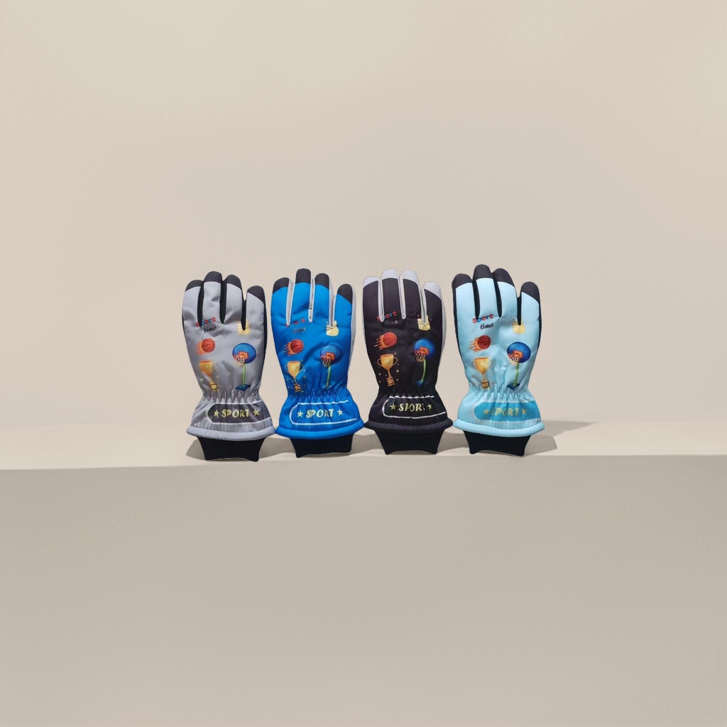 Cartoon warm gloves, children's winter cold-proof gloves Specification image