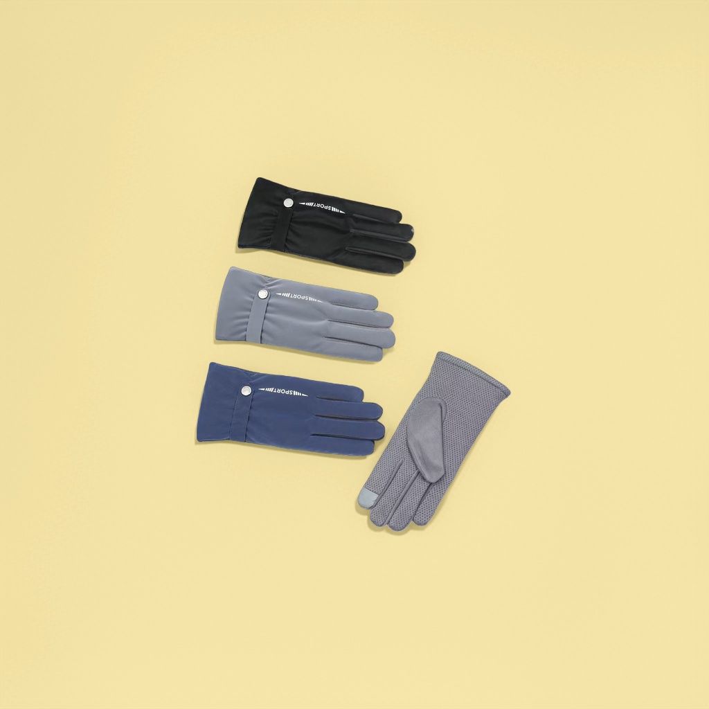 New thickened warm gloves for autumn and winter, unisex cold-proof knitted gloves