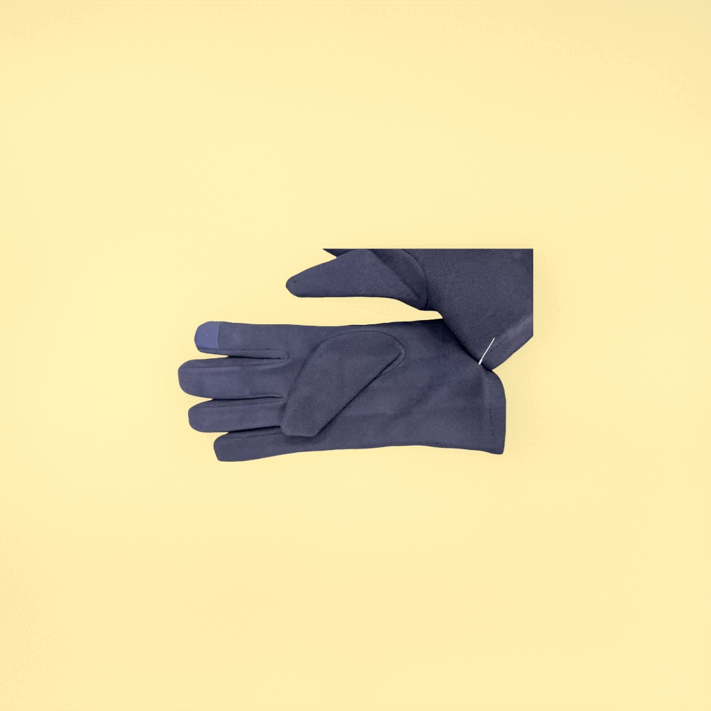 New autumn and winter collection: black, grey and blue three-color knitted warm gloves Specification image