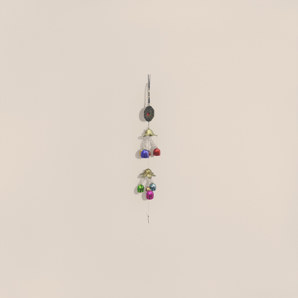 Copper wind chime, retro courtyard decoration, wind chime hanging ornaments, suitable for both indoor and outdoor use. 123501173 Application Scenario