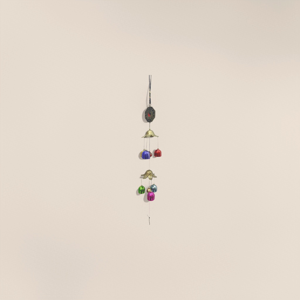 Copper wind chime, retro courtyard decoration, wind chime hanging ornaments, suitable for both indoor and outdoor use. 123501173