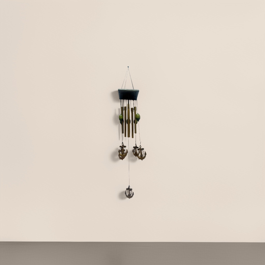 Copper wind chime, retro courtyard decoration, wind chime hanging ornaments, suitable for indoor, balcony and outdoor use. 124630162