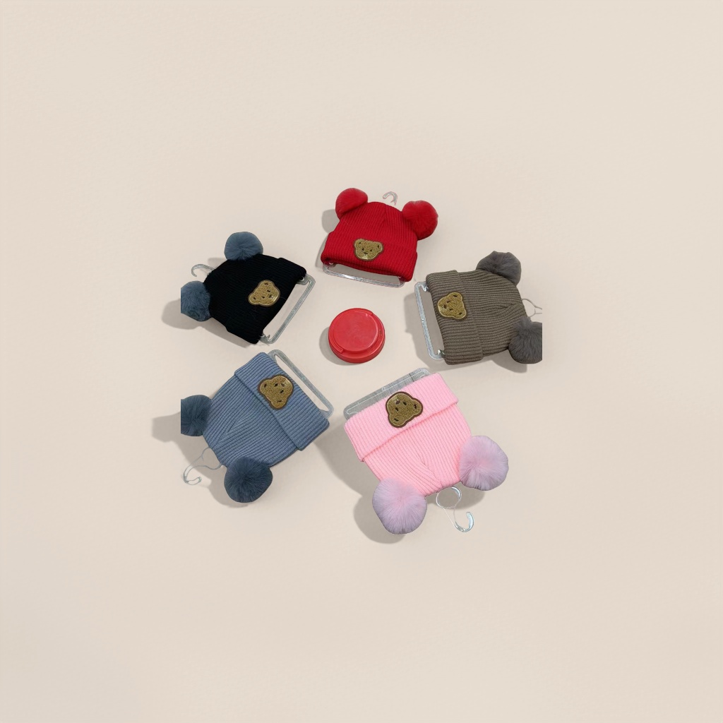 Gorro bonito invierno caliente de punto peluche sombrero para niñas universal Application Scenario