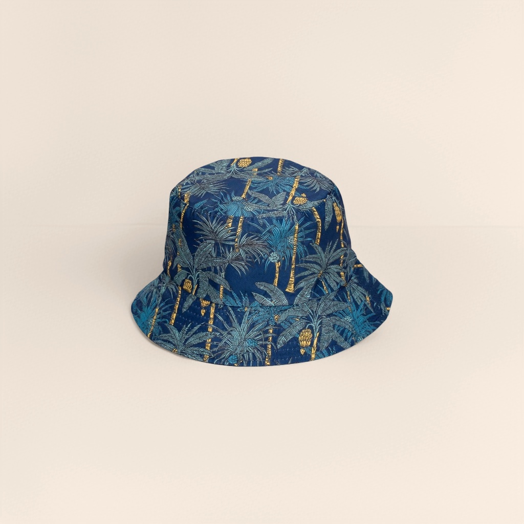 Sombrero de pescador de patrón tropical protector solar sombreado plegable verano al aire libre sombrero casual Specification image