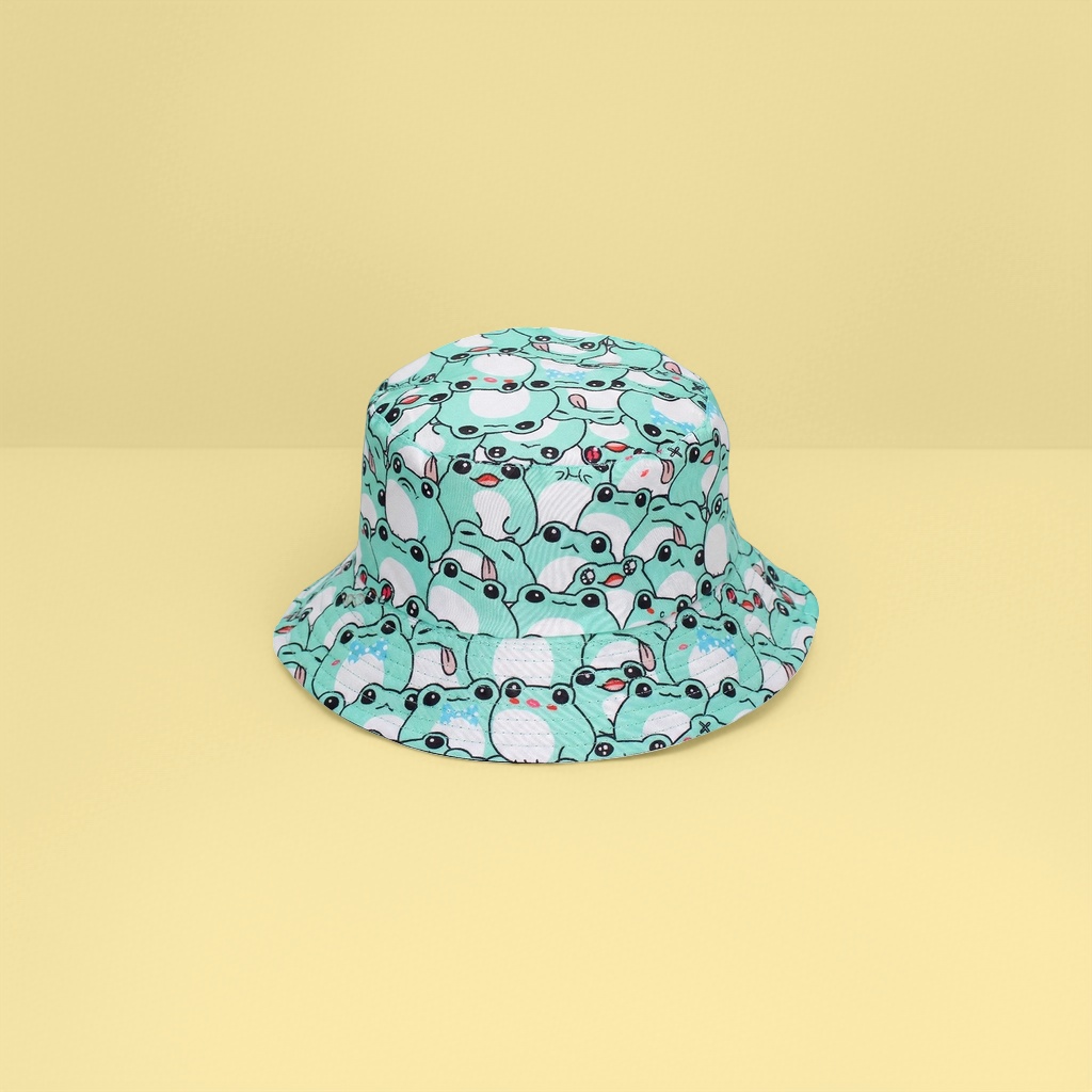 Sombrero de pescador de patrón tropical protector solar sombreado plegable verano al aire libre sombrero casual details Picture