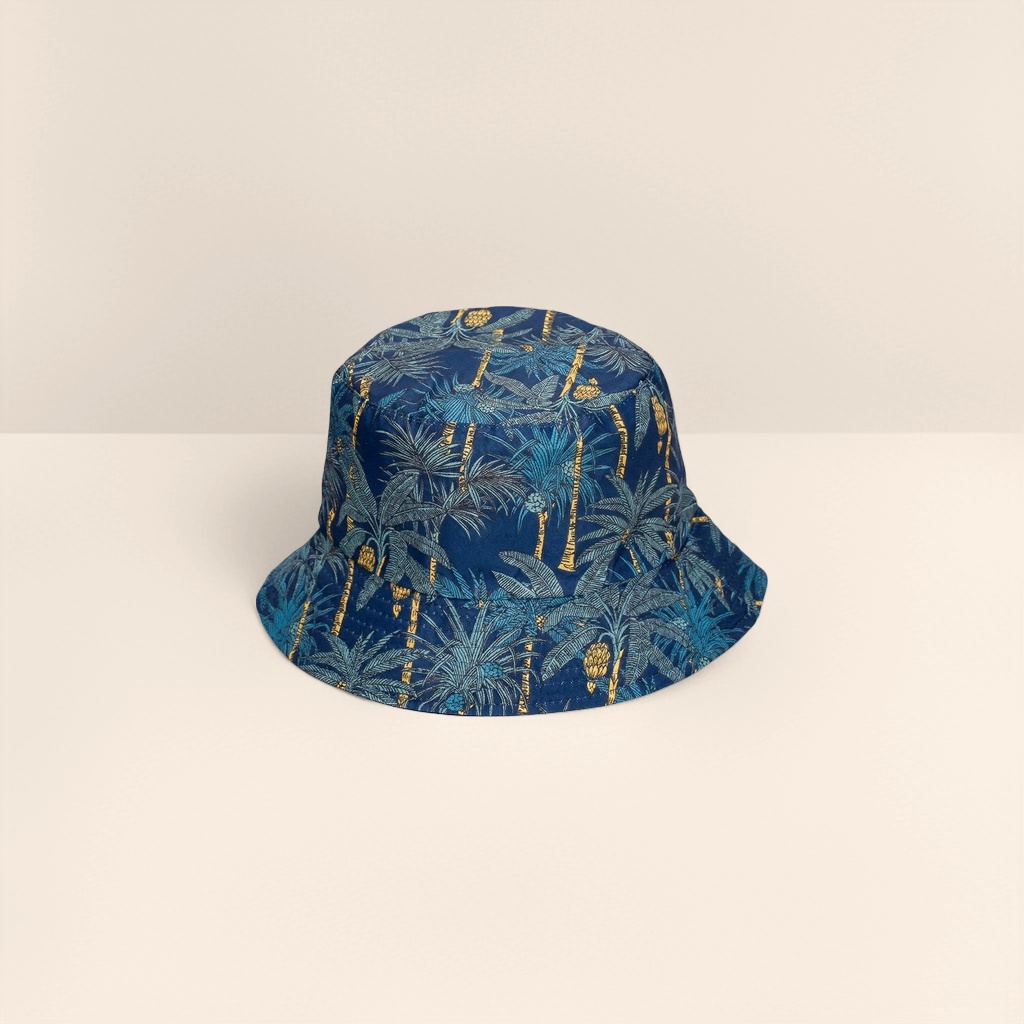 Sombrero de pescador de patrón tropical protector solar sombreado plegable verano al aire libre sombrero casual Application Scenario
