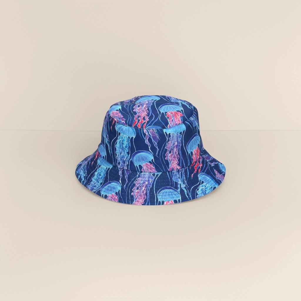 Medusa estampado sombrero de pescador protector solar sombreado versátil sombrero de verano Specification image