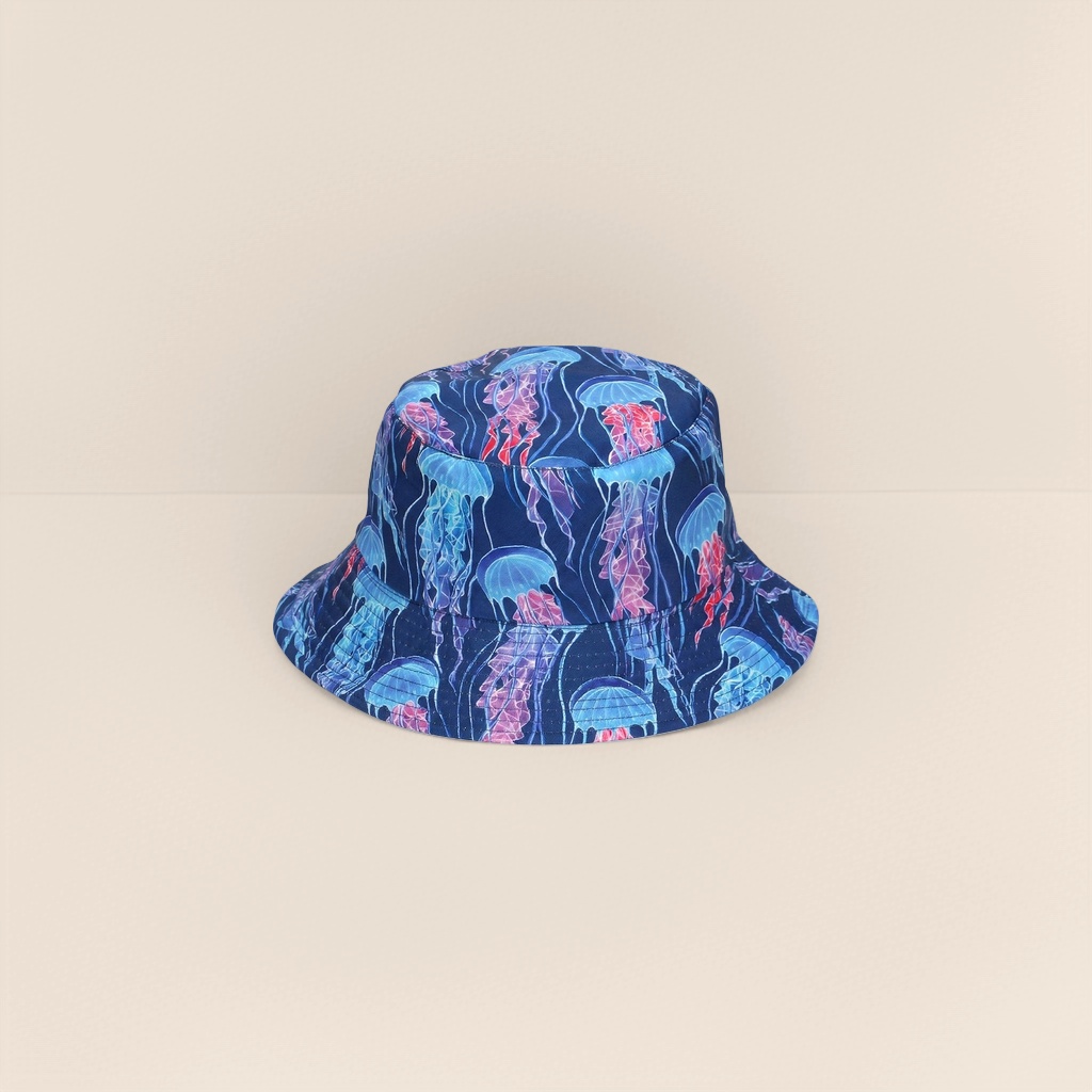 Medusa estampado sombrero de pescador protector solar sombreado versátil sombrero de verano Application Scenario