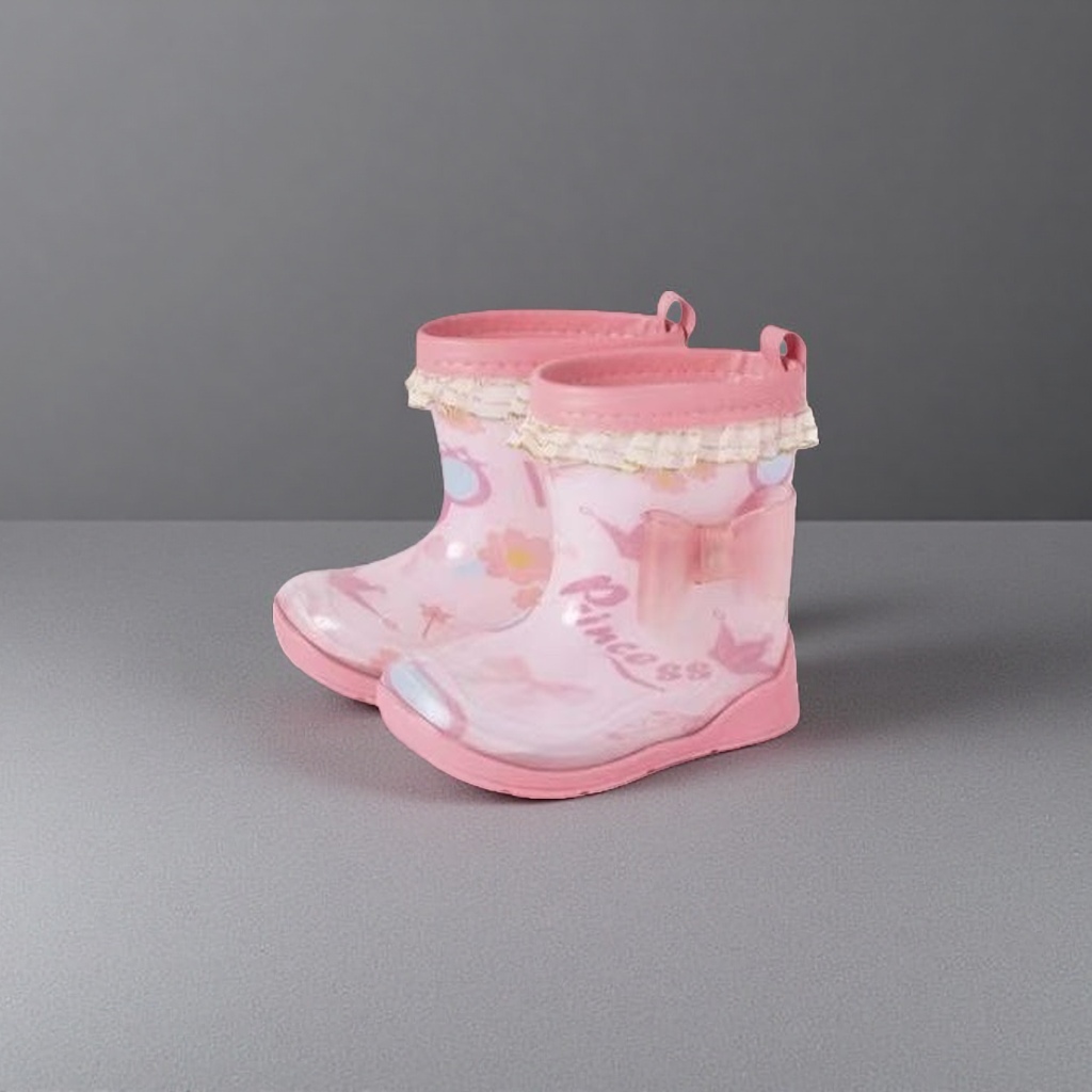 Pink rain boots for women, thickened anti-slip rain boots, 180g PVC material, light and comfortable Application Scenario