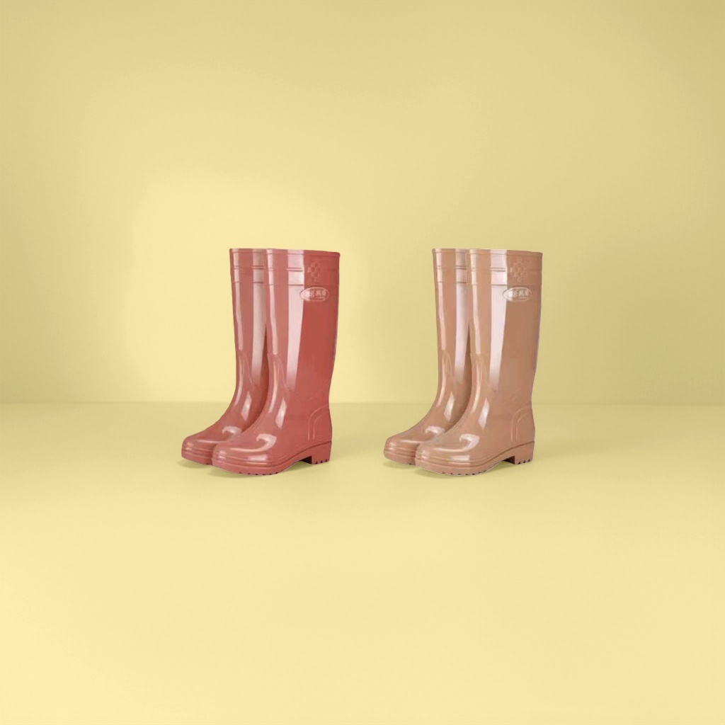 Women's rain boots, anti-slip thickened high-top rain boots, black waterproof and wear-resistant, specially designed for outdoor rainy days