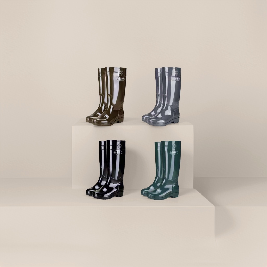 Women's rain boots, anti-slip thickened high-top waterproof rubber shoes specially designed for rainy days
