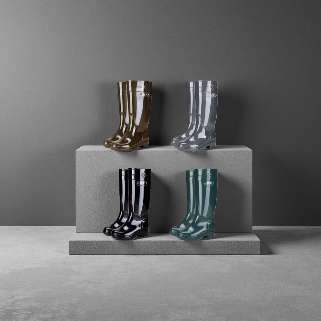 Women's rain boots, anti-slip thickened high-top waterproof rubber shoes specially designed for rainy days Specification image