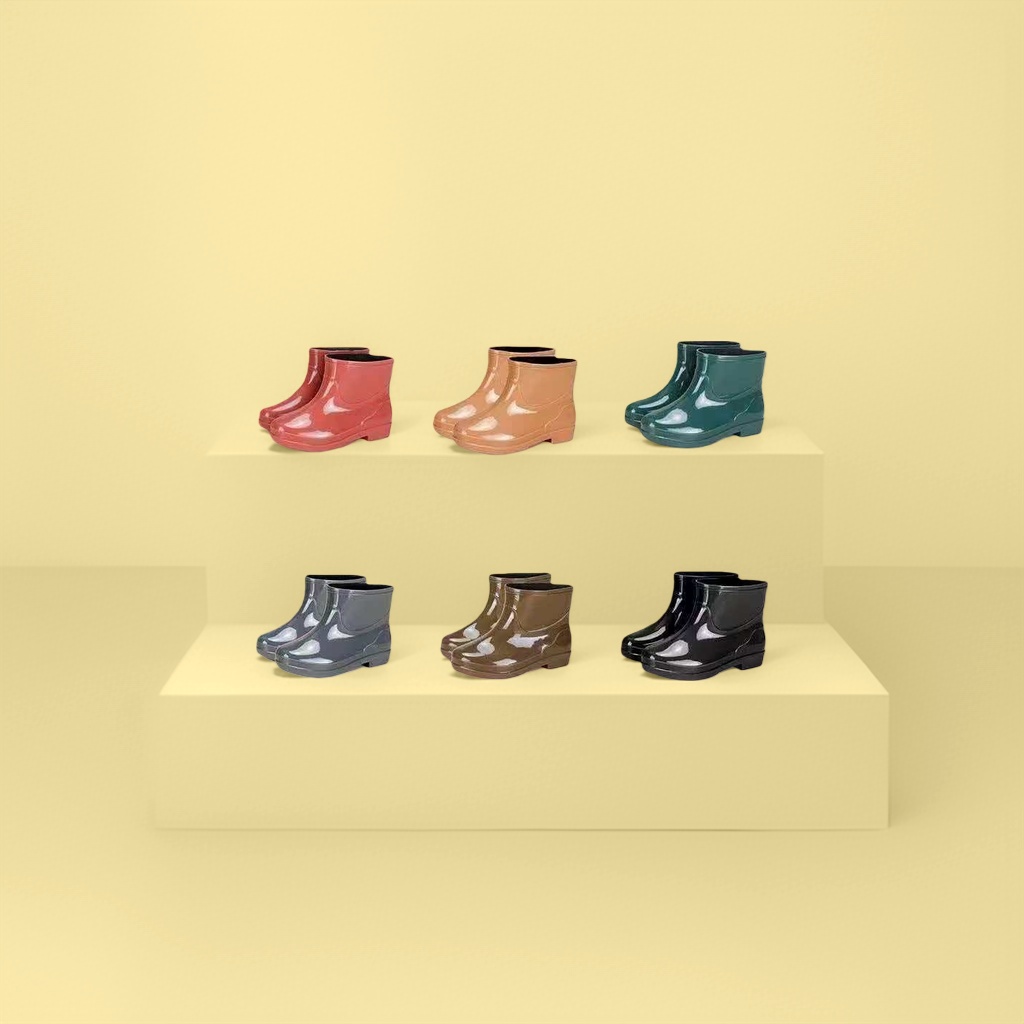 Fashionable thick-soled rain boots for women, anti-slip and waterproof rain boots available in sizes 35 to 40