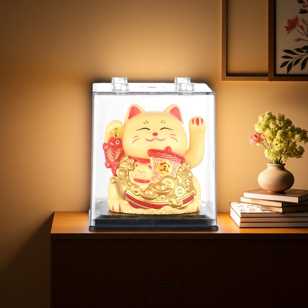 The ceramic Maneki Neko decorative item for the living room entrance hall is a lucky decoration for attracting wealth and good fortune Application Scenario