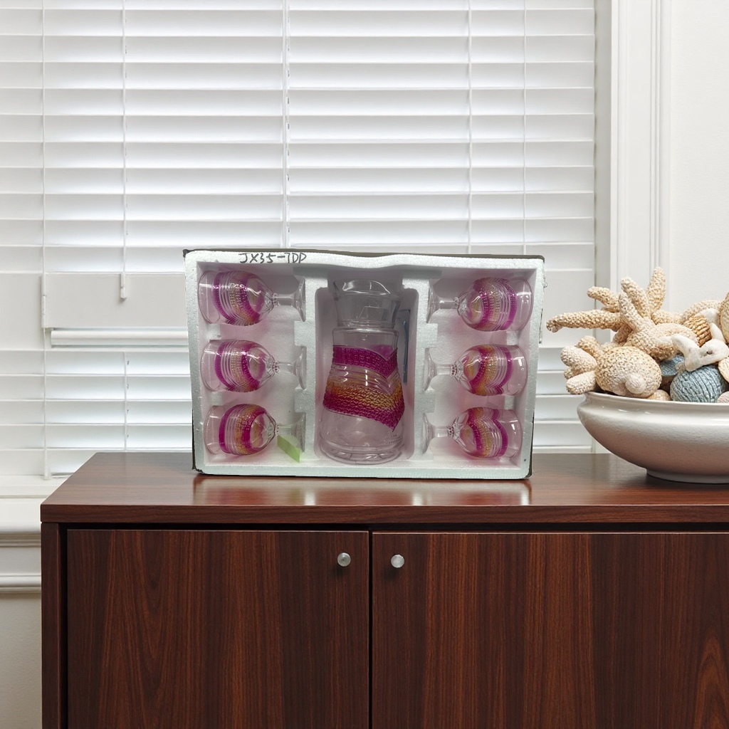 Glassware set, wine glass and water bottle, household heat-resistant high borosilicate glass Application Scenario