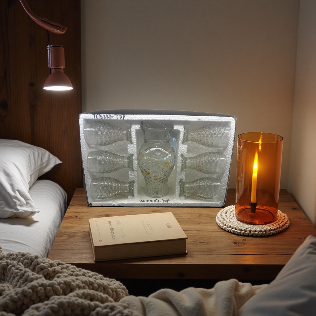 غلاية زجاجية ومجموعة أكواب Specification image