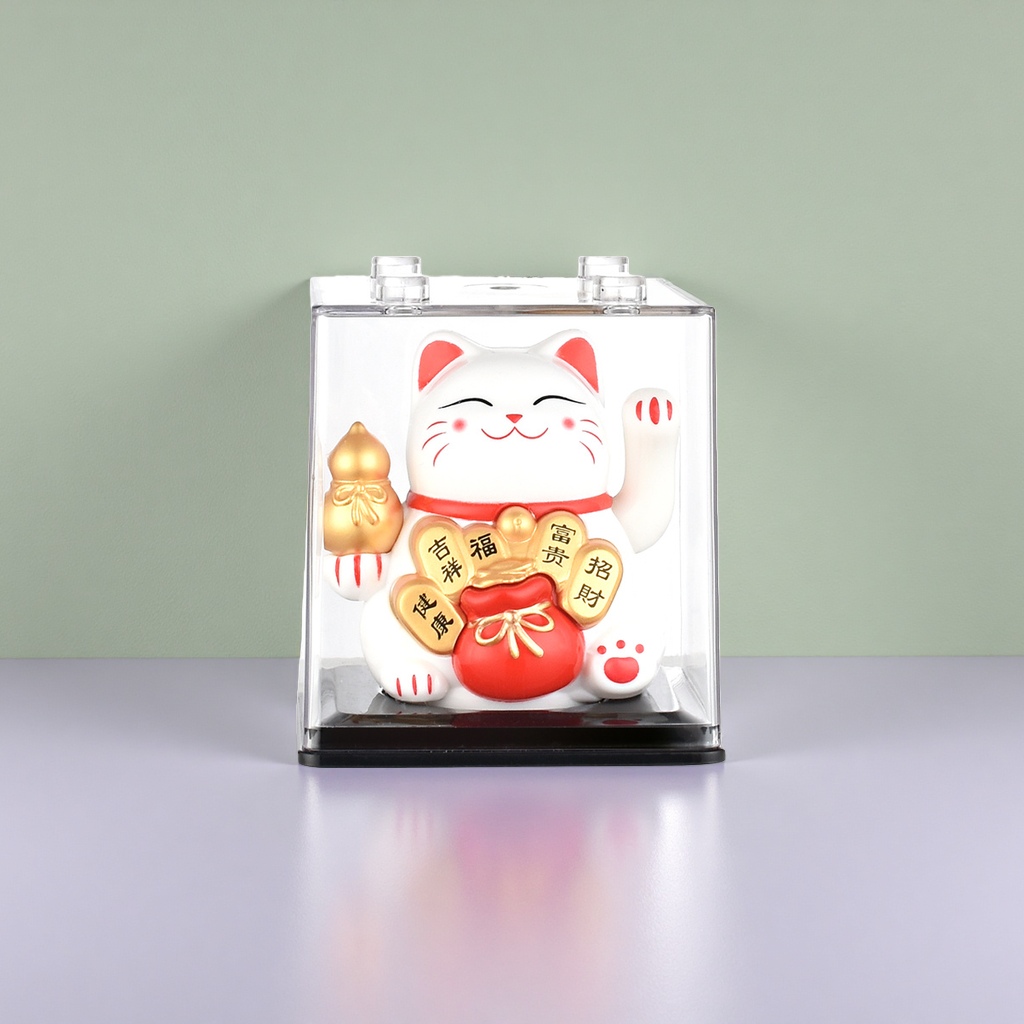 招财猫陶瓷摆件家居风水吉祥物客厅玄关装饰