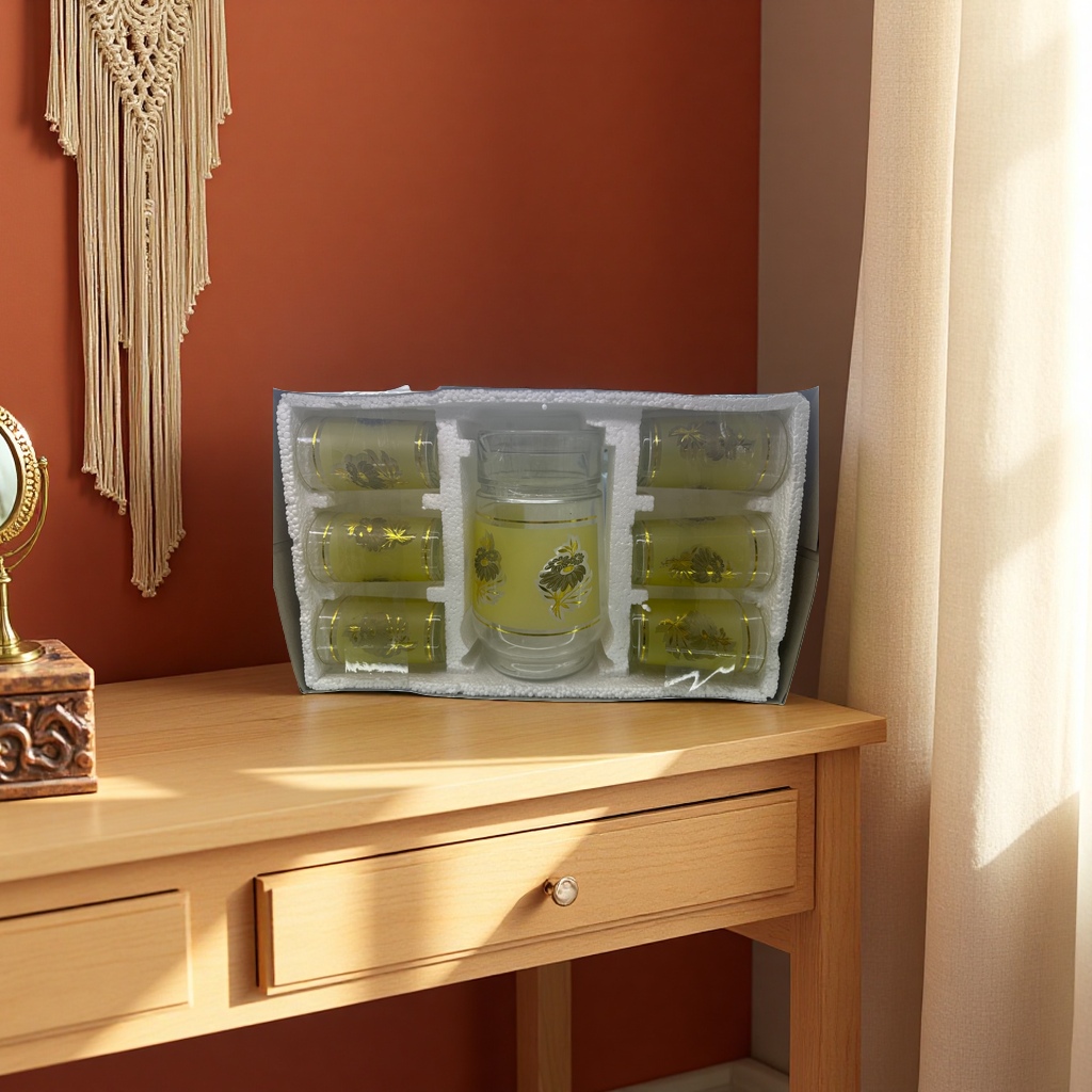 A set of 6 high borosilicate heat-resistant transparent water cups for home and office use Application Scenario