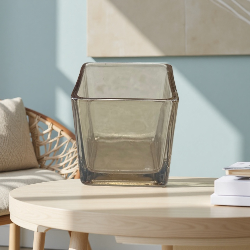 Transparent glass cup with lead-free crystal texture, direct drinking cup for office desk, high light transmittance, resistant to cold and heat Specification image