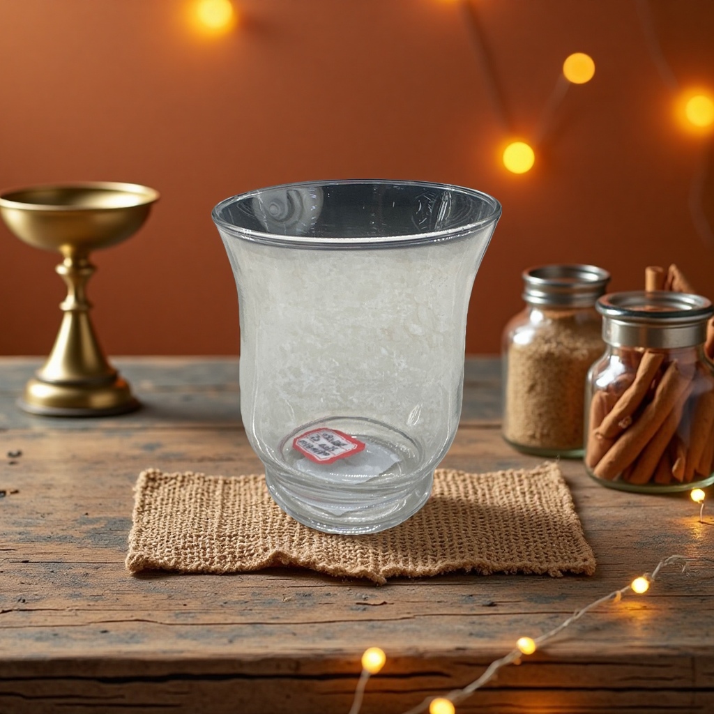 350ml high borosilicate transparent glass cup, household and office water cup, tea and coffee cup Specification image