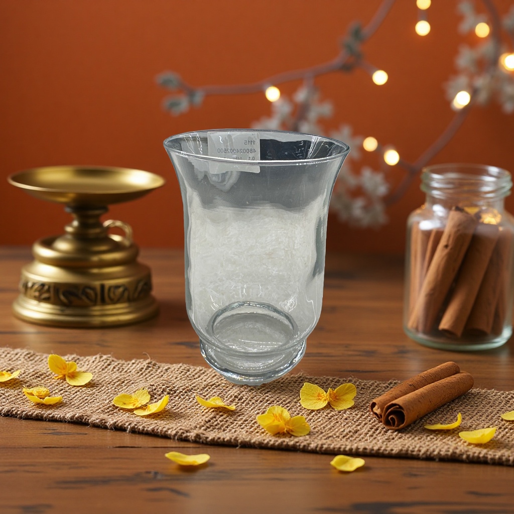 Transparent glass cup, high borosilicate heat-resistant glass cup, 350ml household simple water cup Specification image