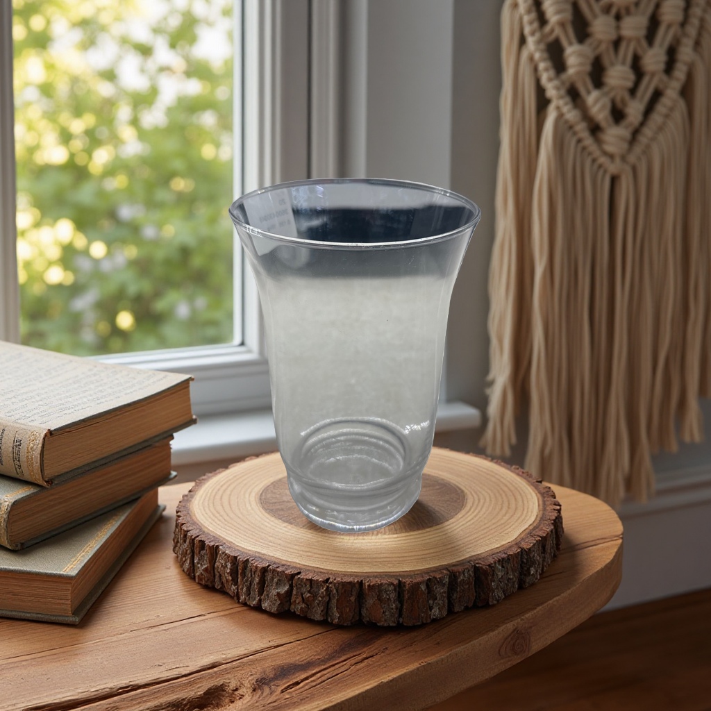 High borosilicate transparent glass cup 400ml, anti-scald water cup for office and household use details Picture