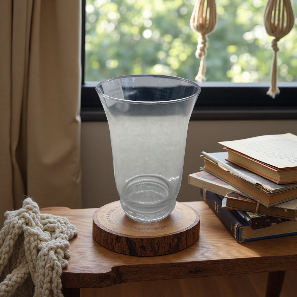 High borosilicate transparent glass cup 400ml, anti-scald water cup for office and household use Specification image