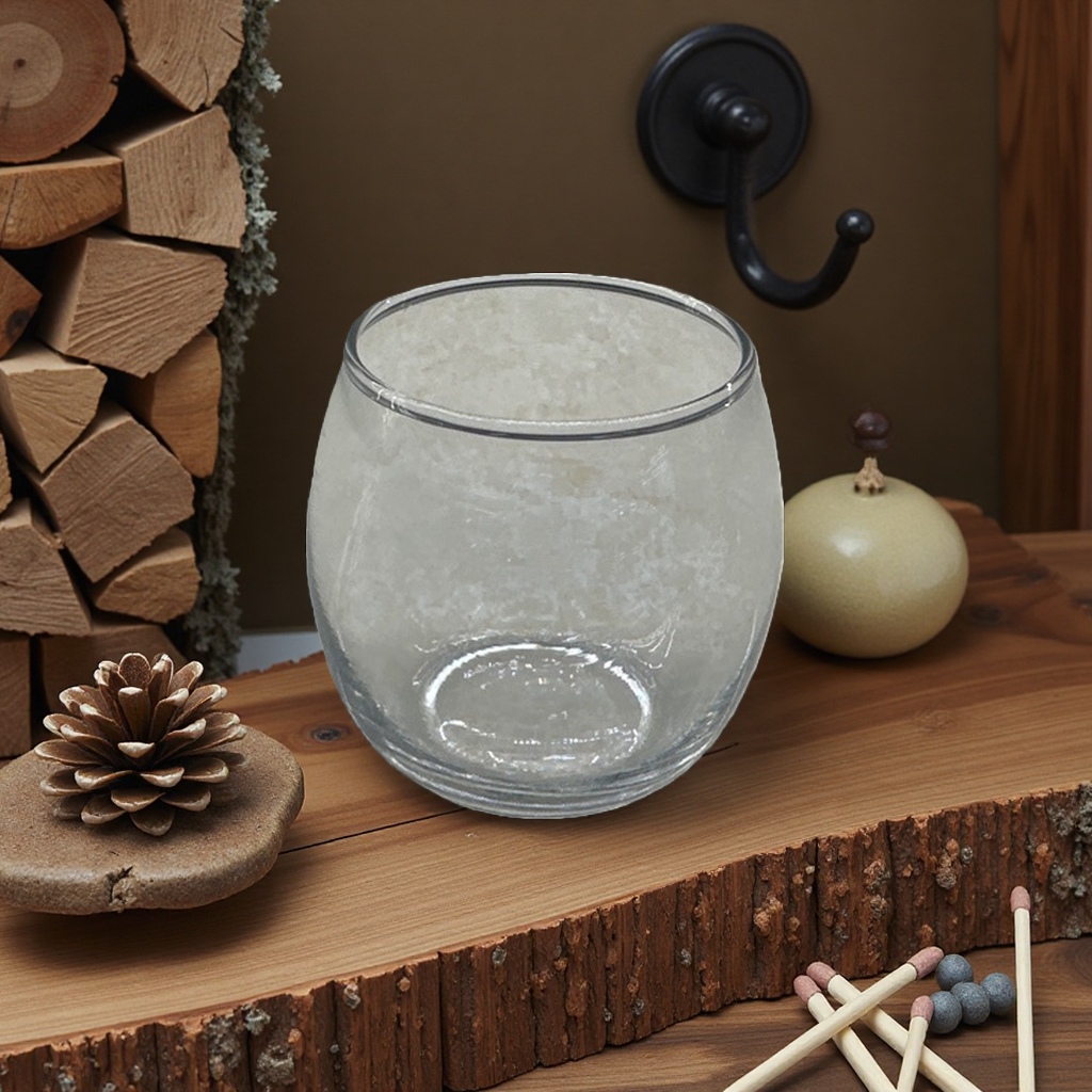 Transparent glass cup + glass cup