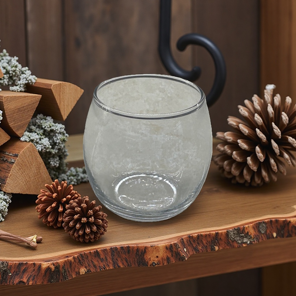 Transparent glass cup + glass cup Specification image