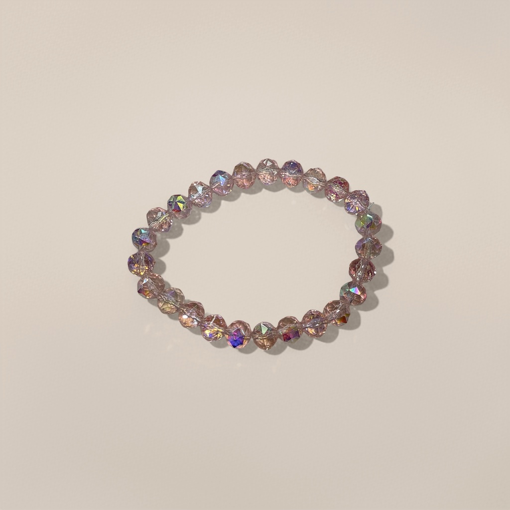Pink crystal bead bracelet for women is a simple, fashionable and versatile accessory Application Scenario