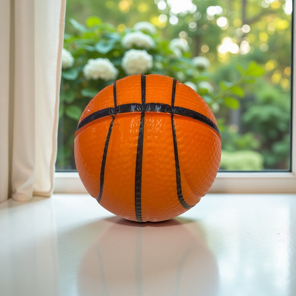 Orange basketball professional training rubber basketball standard No. 7 men's game ball Specification image
